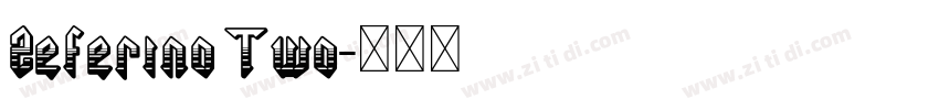 Zeferino Two字体转换